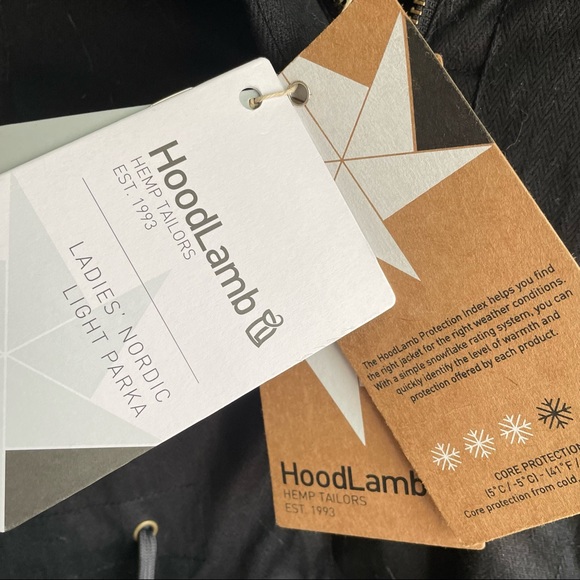 Hoodlamb Nordic Light Parka Hemp Tailor Vegan XS Faux Fur Winter Coat Jacket - Picture 5 of 11